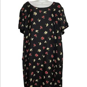 Jeffery & Dara plus size short sleeve floral dress